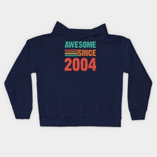 Vintage Awesome Since 2004 Kids Hoodie